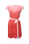 name} BEACHWEAR Women's Ombre Beach Dress in Light Peach and Coral