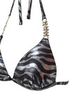 name} SWIMWEAR Luxury Swimwear Silver Mystique with Metallic Shine