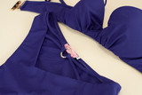 name} Дамски бански Бански костюм Amethyst Luxe с твърди чашки и кристален аксесоар