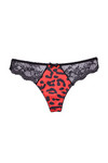 name} Bikini Brazilian bikini in leopard print and lace