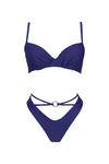 name} Дамски бански Amethyst Luxe бански костюм от две части с твърди чашки и кристален аксесоар 