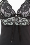 name} Пижами и нощници Дамска черна нощница Cotton Luxe