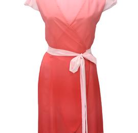 Women's Ombre Beach Dress in Light Peach and Coral