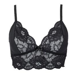 Cotton Luxe Women’s Black Bralette