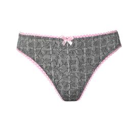 Бразилиана Soft Blossom в сиво и розова дантела