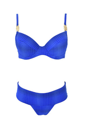 Two-piece swimsuit in blue